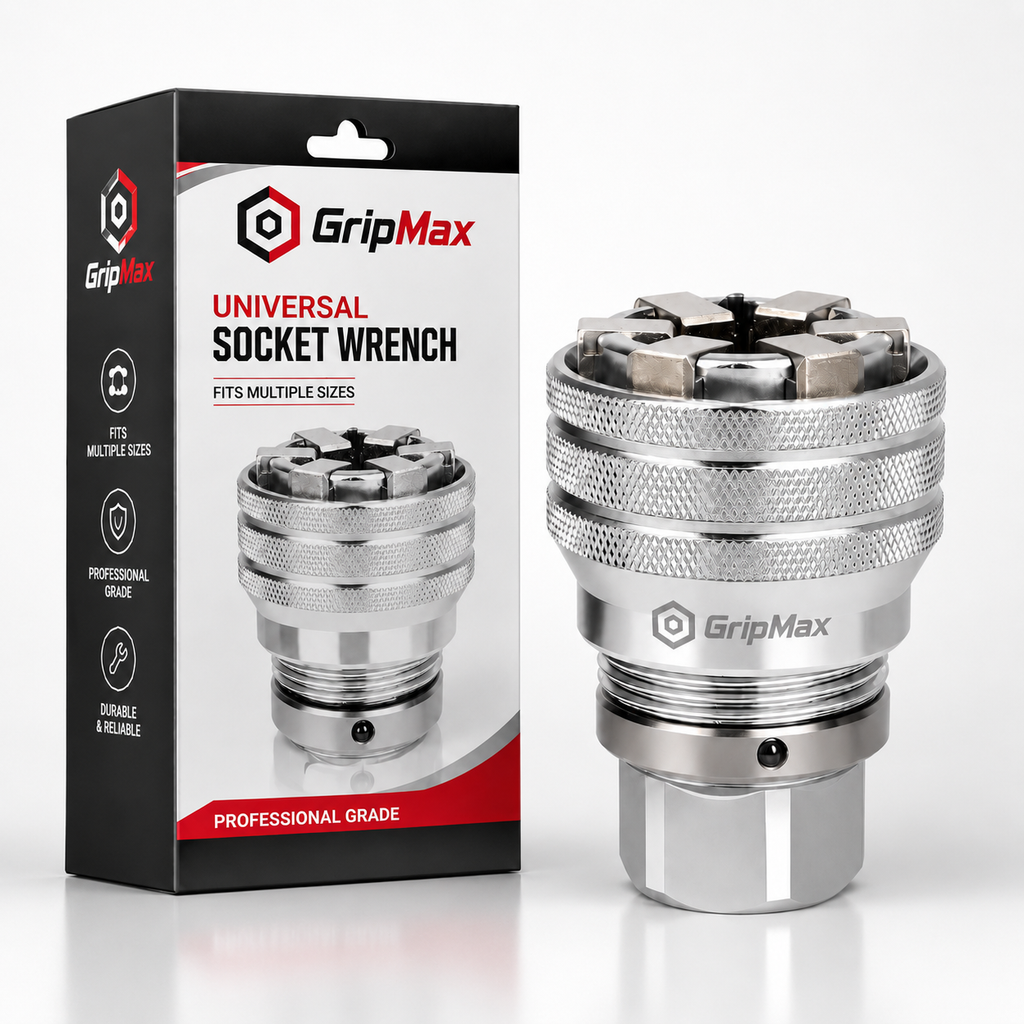 GripMax™ One-Size-Fits-All Socket Wrench Tool